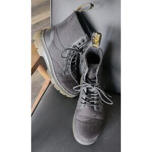 Dr. Martens Combs Women's Size 8 Men's 7 Combat Boots Black Nylon